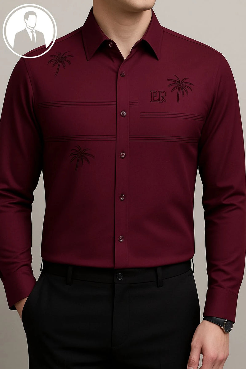 [PAGUE 3 LEVE 5] Camisa Manga Longa Casual Iceshirt em Seda Gelo e Poliéster + BRINDES: Cinto, Carteira e Relógio