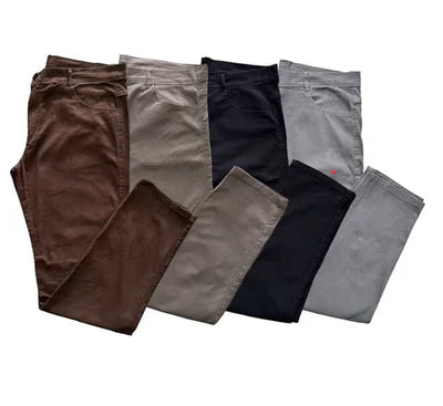 Kit 4 Calças Sarja com Elastano - [Últimas unidades]