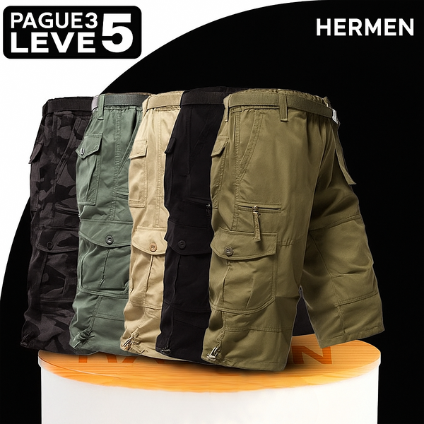 [Leve 5 Pague 3] Shorts Masculinos Titan em Algodão e Poliéster (Conforto e Frescor Incomparável!)